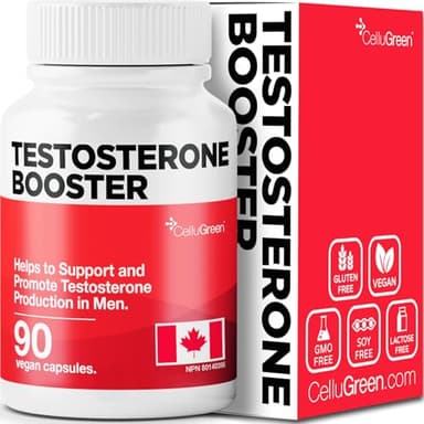 Testosterone Booster for Men, Tribulus Terrestris, Horny Goat Weed, DIM, Tongkat Ali, Maca, Velvet Bean, Panax Ginseng, Siberian Ginseng, Ginkgo Biloba. Enhance Physical Performance & Promote Testosterone Production, Support Sexual Interest. Non GMO, Vegan, All Natural Testosterone Supplements for Men. 90 Capsules