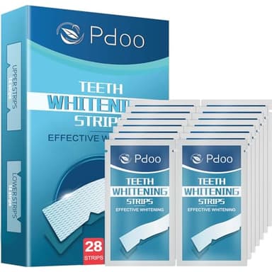 Teeth Whitening Strip - Whitening for Teeth Sensitive, Professional Teeth Whitening Strips, Fast Remove Smoking, Coffee, Wine Stains, Teeth Whitening Kit Pack of 28 Non-Slip Strips