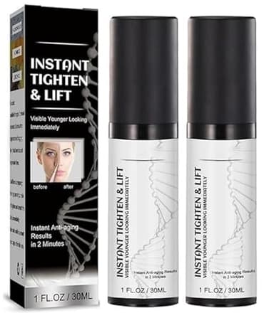 【Dermatologists Recommend】➤2PCS Instant Face Lift Cream, Face Tightener, Neck Eye Tightening Lifting Serum, Lifting Loose Sagging Skin, Anti-aging Face Cream For Tightener Skin, Fine Lines & Wrinkles, 30ML/1FL.OZ
