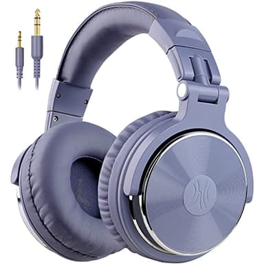 OneOdio Pro-10 Over Ear Wired Headphones for School Studio Monitor & Mixing DJ Stereo Headsets with 50mm Neodymium Drivers, 3.5mm/6.35mm Jack for AMP Computer Recording Phone Piano Guitar Laptop