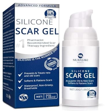 100% Silicone Scar Gel Scar Cream - Advanced Scar Gel for Old and New Scars