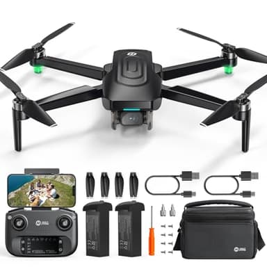 Holy Stone GPS Drone with 4K EIS Camera for Adults, 249g Foldable RC Quadcopter with Auto Return, Follow Me, 60 Mins Flight Time, Battery Fast Charge, Headless Mode, HS175G Upgraded HS175D