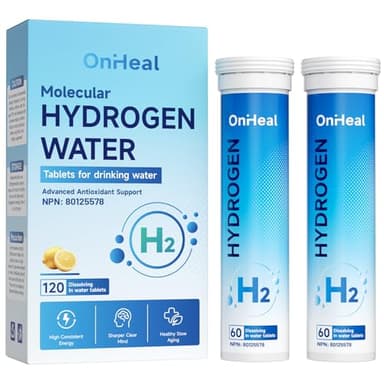 PHM Hydrogen Water Tablets, 16 PPM Molecular Hydrogen- H2 Molecular Tablets | Magnesium , Electrolyte Hydration Supplement, Supports Healthy Aging | Cellular Health, Recovery, and Cognitive Function - 60 Tablets